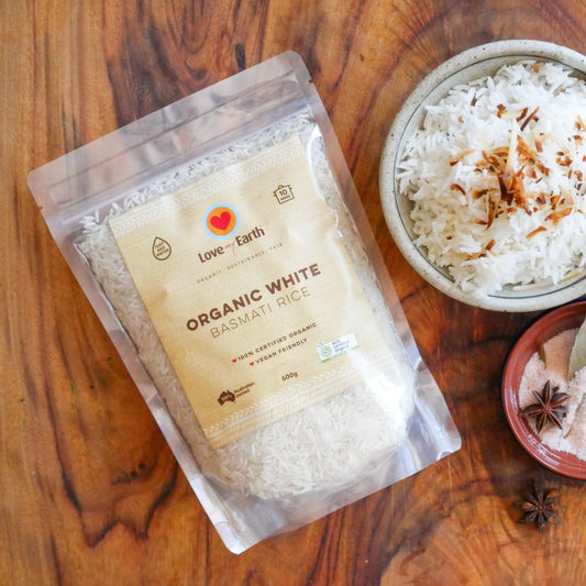 Organic White Basmati Rice Lovemyearth